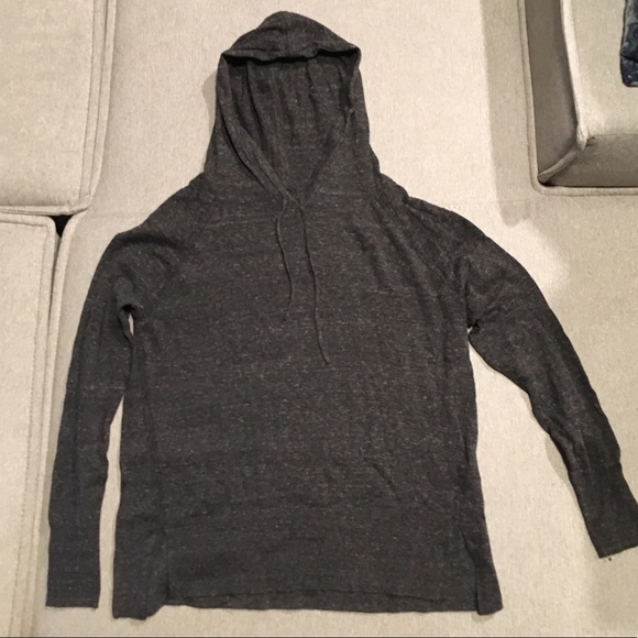 Gap Gray Knit Hooded Sweater - Picture 1 of 3